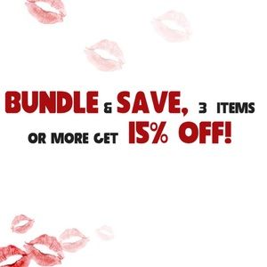 Bundle 3 items and get 15% off your bundle